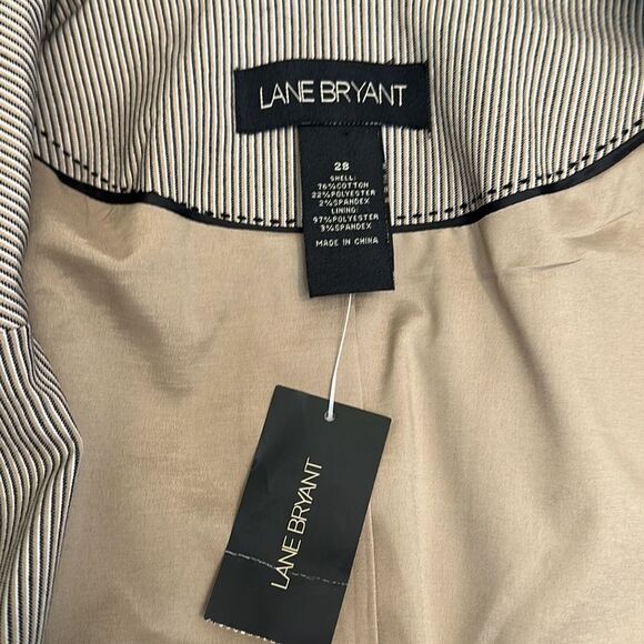 Lane Bryant Jacket Size 28 Stretch Contemporary Pinstripe NWT - Picture 15 of 15